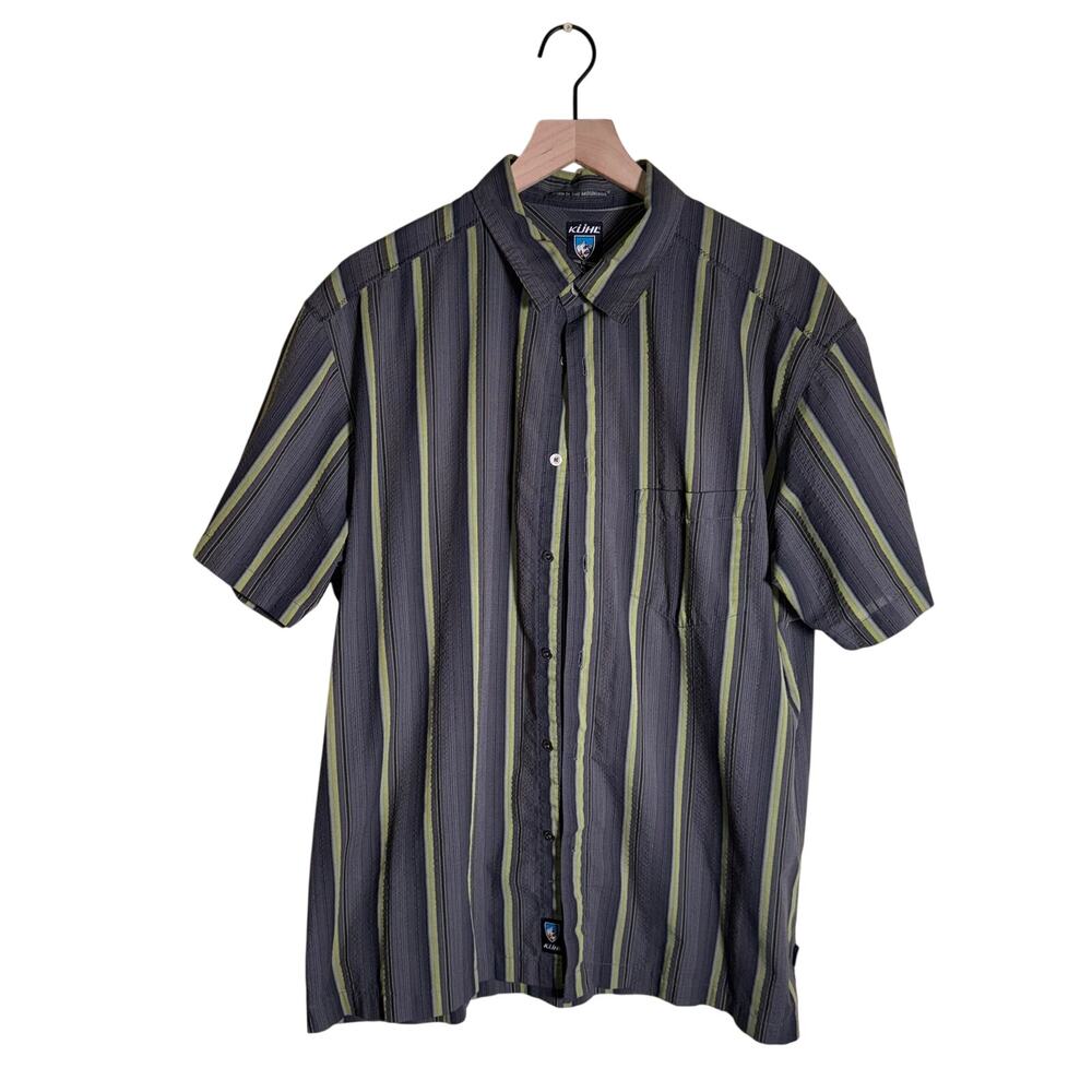 KUHL men’s gorpcore lightweight textured button-down outdoor shirt XL